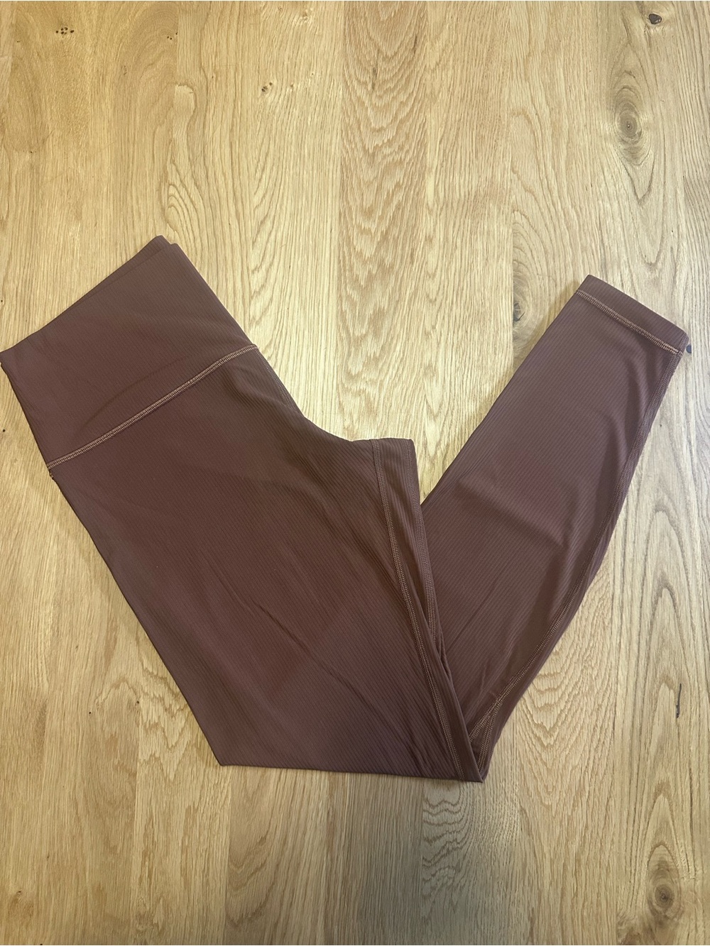 lululemon athletica Align Ribbed High-Rise Brown Leggings